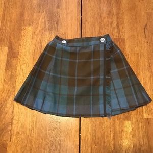 Papo d'Anjo Girls' Wool Plaid Skirt